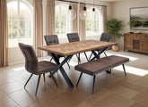 Eden Dining Table W/Sabena Chairs/Bench